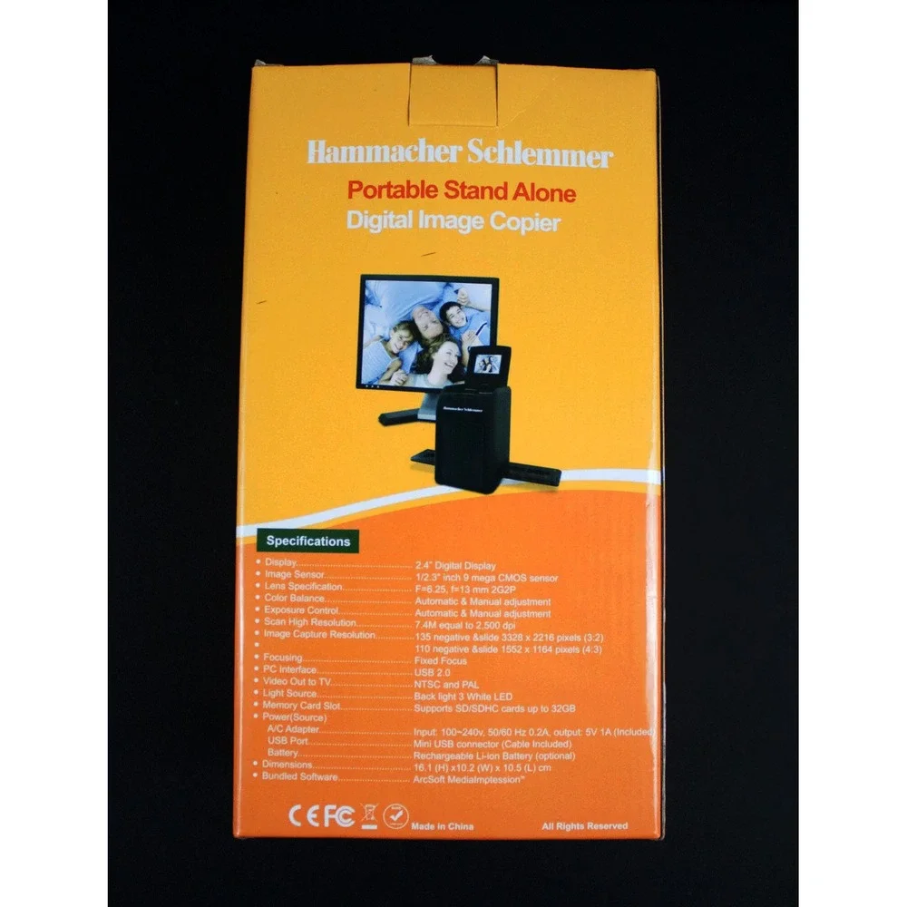 Hammacher Schlemmer Portable‎ Stand Alone Digital Image Copier